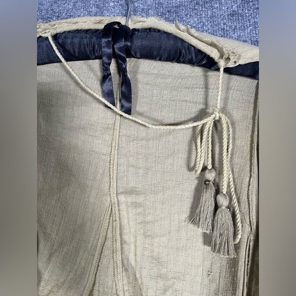 Free People Womens L Catching Rays Green Boho Fairy Raw Hem Halter Tunic Dress - Picture 8 of 12